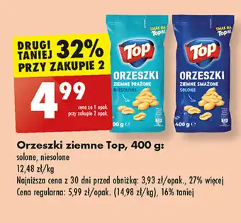 Biedronka Orzeszki ziemne Top, 400 g oferta