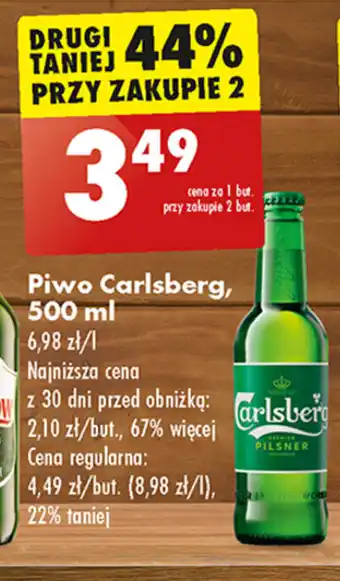 Biedronka Piwo Carlsberg, 500 ml oferta