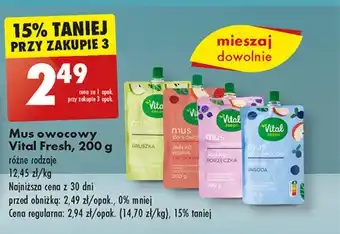 Biedronka Mus owocowy Vital Fresh, 200 g oferta
