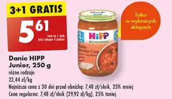 Biedronka Danie HIPP Junior, 250 g oferta