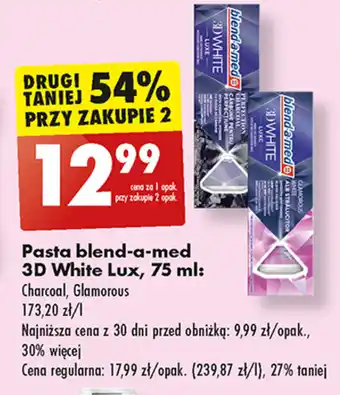 Biedronka Pasta blend-a-med 3D White Lux, 75 ml oferta