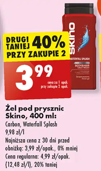 Biedronka Żel pod prysznic Skino, 400 ml oferta