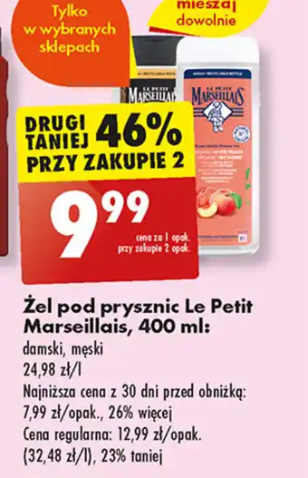 Biedronka Żel pod prysznic Le Petit Marseillais, 400 ml oferta