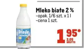 Makro Mleko białe 2% 1l oferta