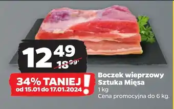 Netto Boczek wieprzowy sztuka mięsa oferta