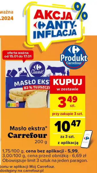 Carrefour Express Masło oferta