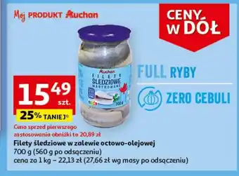 Auchan Filety śledziowe auchan oferta