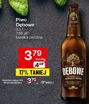 Delikatesy Centrum Dębowe dojrzałe mocne piwo jasne 500 ml oferta