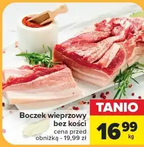 Carrefour Boczek bez kości oferta