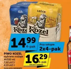 Euro Sklep Kozel ležák piwo jasne 2 l (4 x 0,5 l) oferta