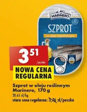 Biedronka Szprot w oleju marinero oferta