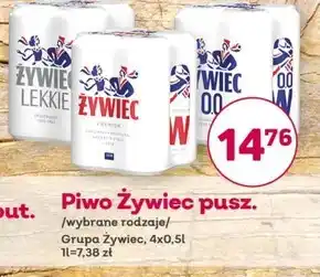 Społem Żywiec piwo jasne 4 x 500 ml oferta