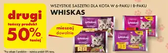 Biedronka WSZYSTKIE SASZETKI DLA KOTA W 6-PAKU I 8-PAKU WHISKAS oferta