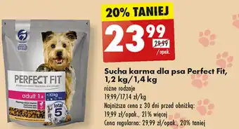 Biedronka Sucha karma dla psa Perfect Fit, 1,2 kg/1,4 kg oferta