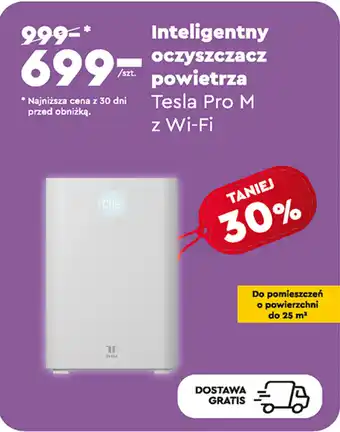 Biedronka Inteligentny oczyszczacz powietrza Tesla Pro M z Wi-Fi oferta