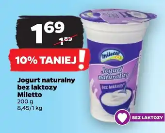 Netto Jogurt bez laktozy miletto oferta