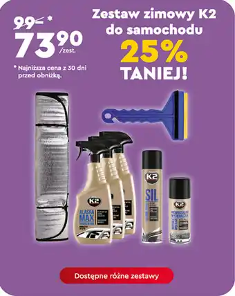 Biedronka Zestaw zimowy K2 do samochodu oferta