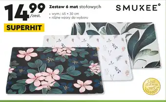 Biedronka Zestaw 6 mat stołowych oferta