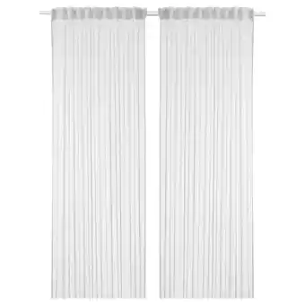 IKEA DvÄrgrÖrfly Firanki, 2 szt., kremowy, 145x300 cm oferta