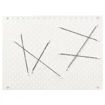 IKEA SkÅdis Tablica perforowana kombinacja, biały, 76x56 cm oferta