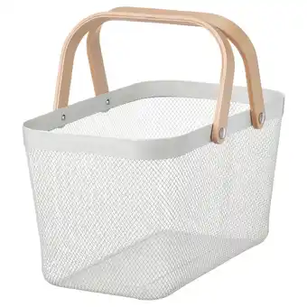 IKEA Risatorp Kosz, biały, 27x42x23 cm oferta