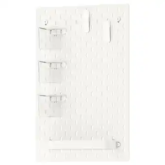 SkÅdis Tablica perforowana kombinacja, biały, 36x56 cm