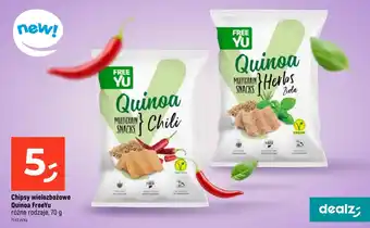 Dealz Chipsy wielozbożowe Quinoa FreeYu 70 g oferta