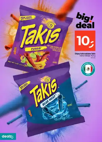 Dealz Chipsy kukurydziane Takis 113,4 g oferta