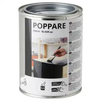 Poppare farba, czarny