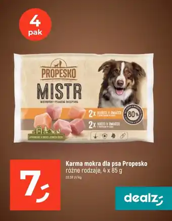 Dealz Karma mokra dla psa Propesko 4 x 85 g oferta