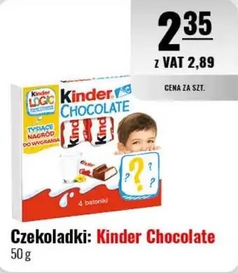 Eurocash Czekoladki: Kinder Chocolate 50 g oferta