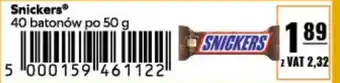 Eurocash Snickers 50 g oferta