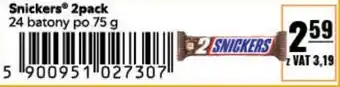 Eurocash Snickers 2pack 75 g oferta