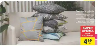 Carrefour Poszewka na poduszkę 40x40cm oferta