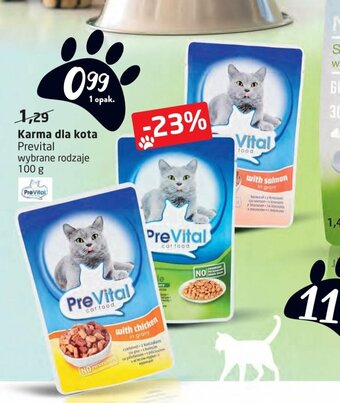 Intermarche Karma dla kota PreVital 100g oferta