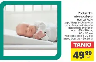 Carrefour Poduszka niemowlęca MATEX KLIN oferta