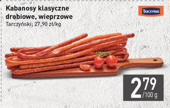 Stokrotka Kabanosy klasyczne drobiowe, wieprzowe 100g oferta