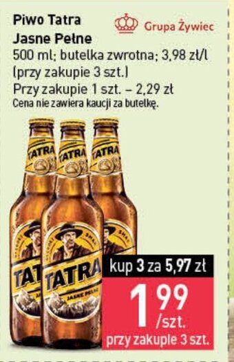Stokrotka Piwo Tatra Jasne Pełne 500ml oferta