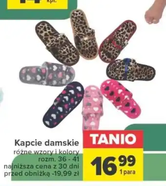 Carrefour Kapcie damskie oferta