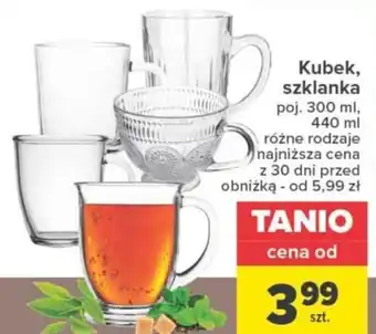 Carrefour Kubek szklanka 300 ml oferta