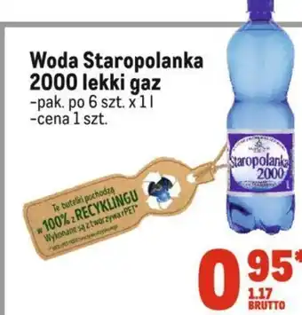 Makro Woda Staropolanka 2000 lekki gaz 1l oferta