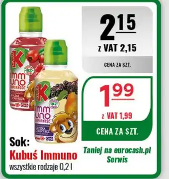 Eurocash Kubuś Immuno 0,2 l oferta