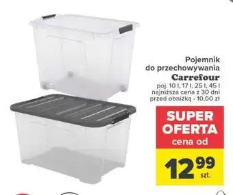 Carrefour Pojemnik do przechowywania Carrefour 10-45 l oferta