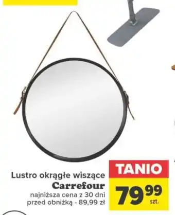Lustro okrągłe wiszące Carrefour