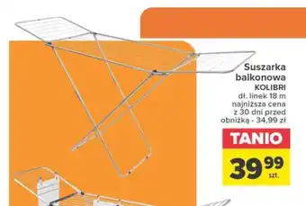 Carrefour Suszarka balkonowa KOLIBRI oferta