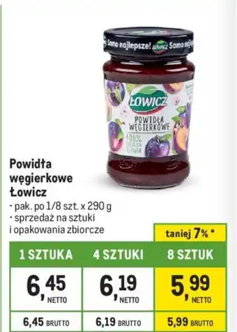 Makro Powidła węgierkowe Łowicz 290 g oferta