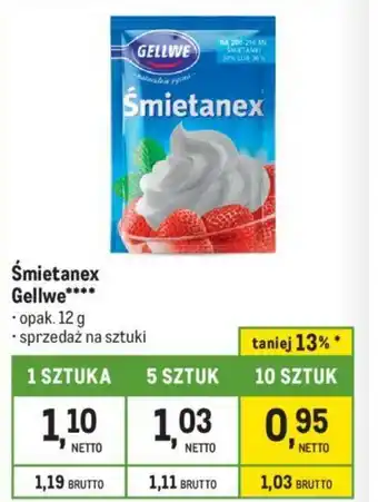 Makro Śmietanex Gellwe 12 g oferta