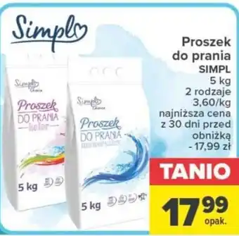 Carrefour Proszek do prania SIMPL 5 kg oferta