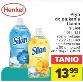Carrefour Płyn do płukania tkanin SILAN 1,011 - 1,1 l oferta