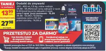 Carrefour Dodatki do zmywarki Finish 250-400 ml, 1,5 kg oferta